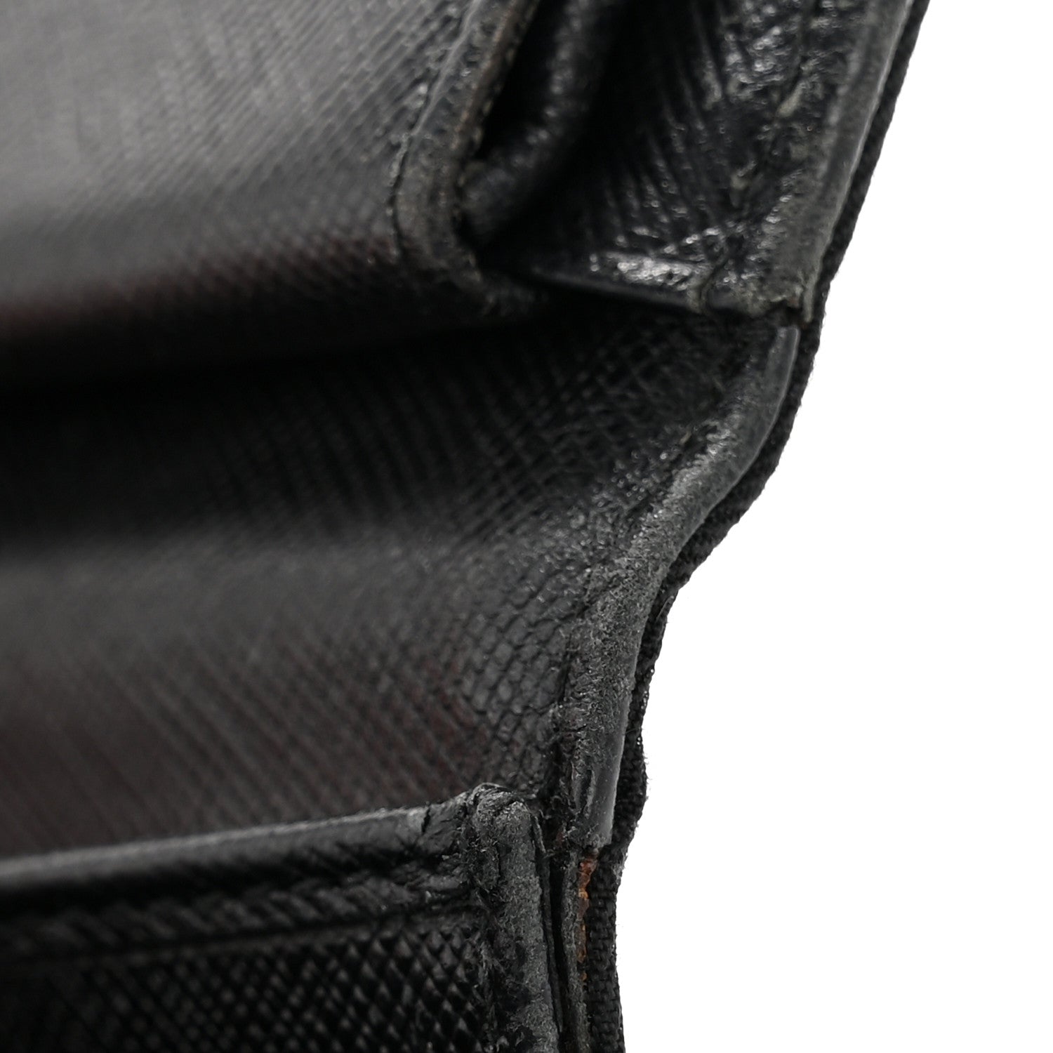 Prada Tessuto Nylon Tri-Fold Compact Wallet  Black 20 of 24