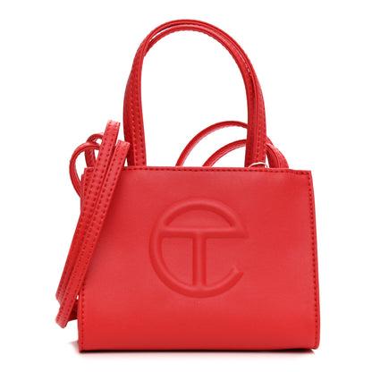 Telfar Vegan Leather Small Shopping Bag Red 1 of 7