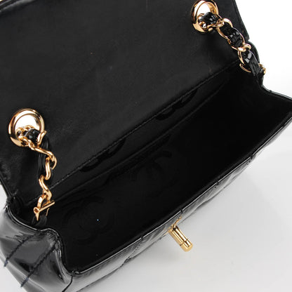 Chanel Patent Square Stitched Mini Flap Black 6 of 8
