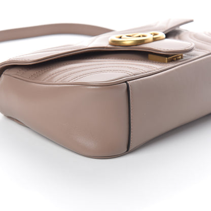 Gucci Calfskin Matelasse Small GG Marmont Shoulder Bag Porcelain Rose 7 of 8