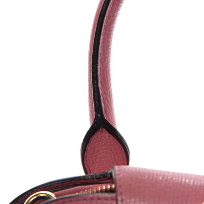 Burberry Derby Calfskin Small Milverton Satchel Mauve Pink 18 of 24