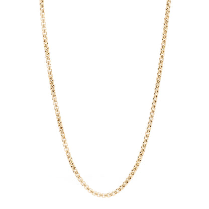 David Yurman 18K Yellow Gold 3.4mm Box Chain Necklace 24" 1 of 4
