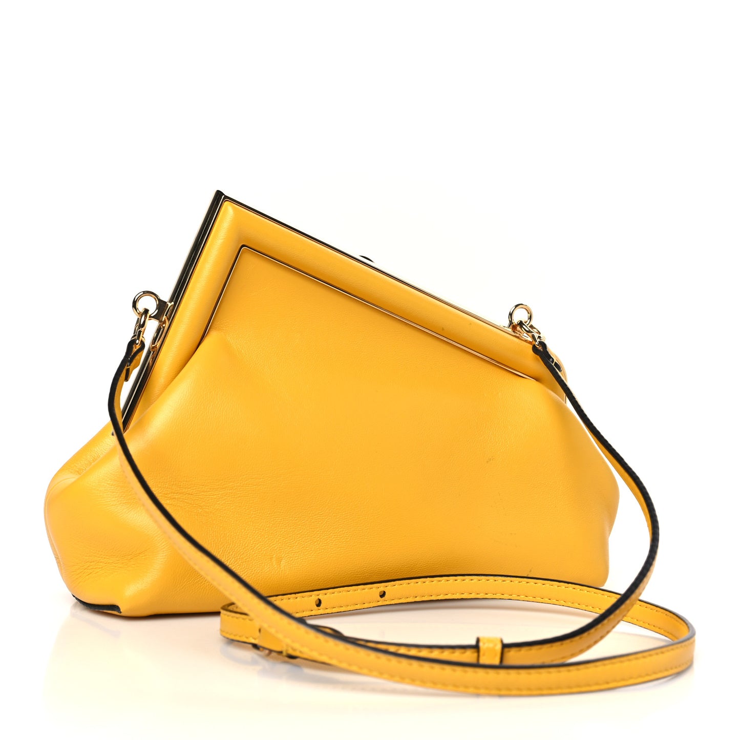 Shiny Nappa Small Fendi First Mimosa