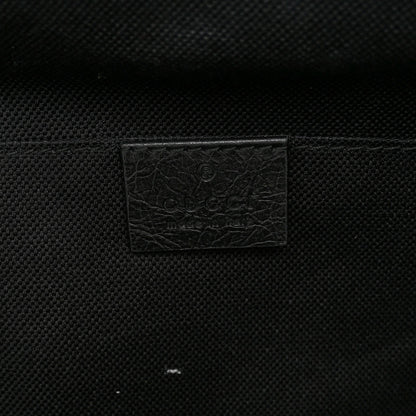 Gucci Fluffy Calfskin Mesh Nylon Medium Morpheus Double Buckle Backpack Black 6 of 9