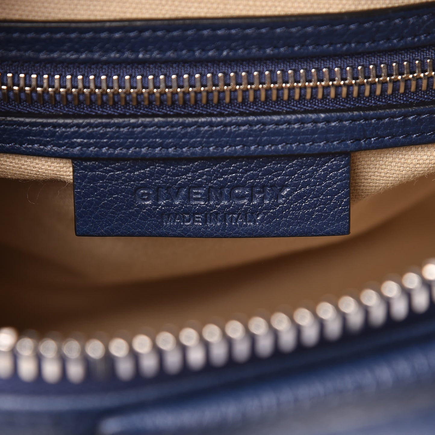 Sugar Goatskin Mini Antigona Navy
