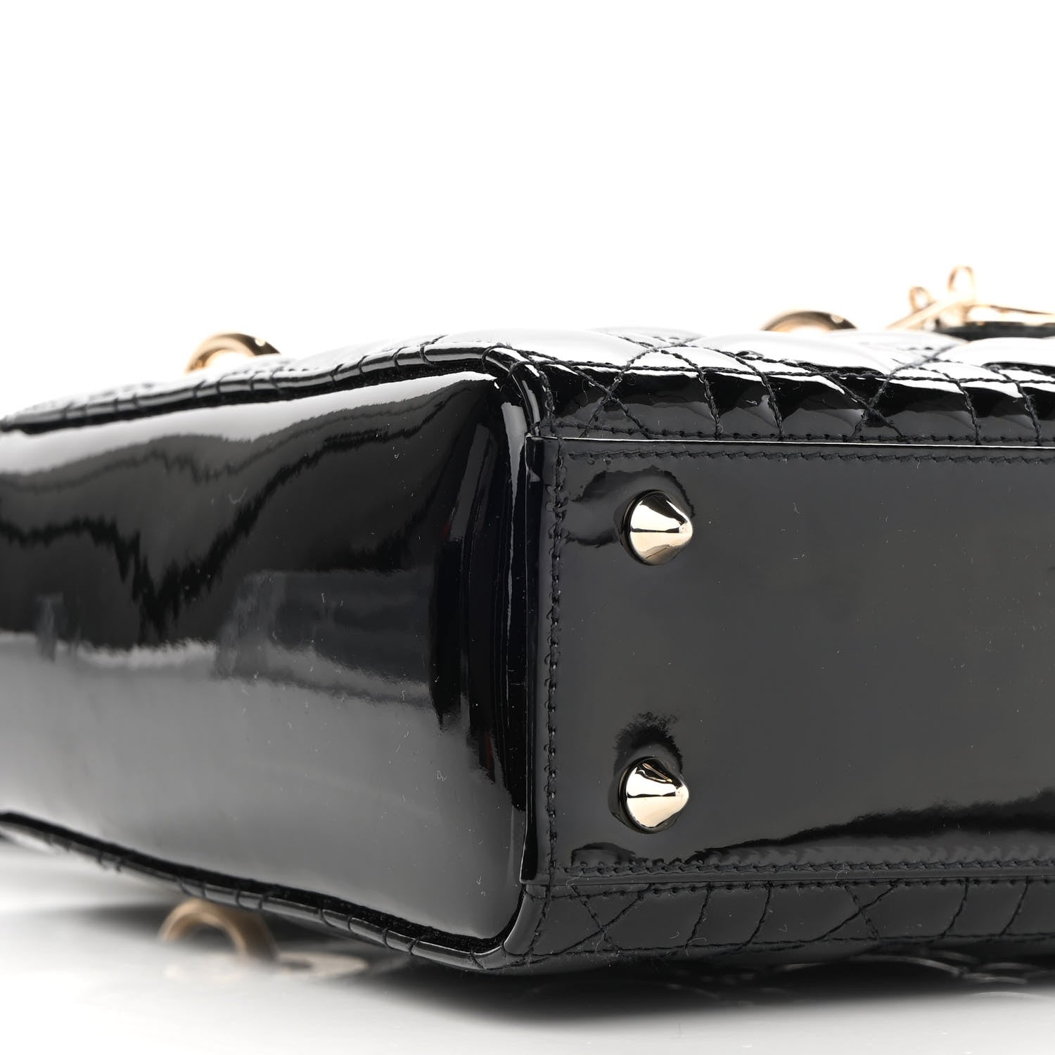 Christian Dior Patent Cannage Small Lady Dior Black 8 of 8