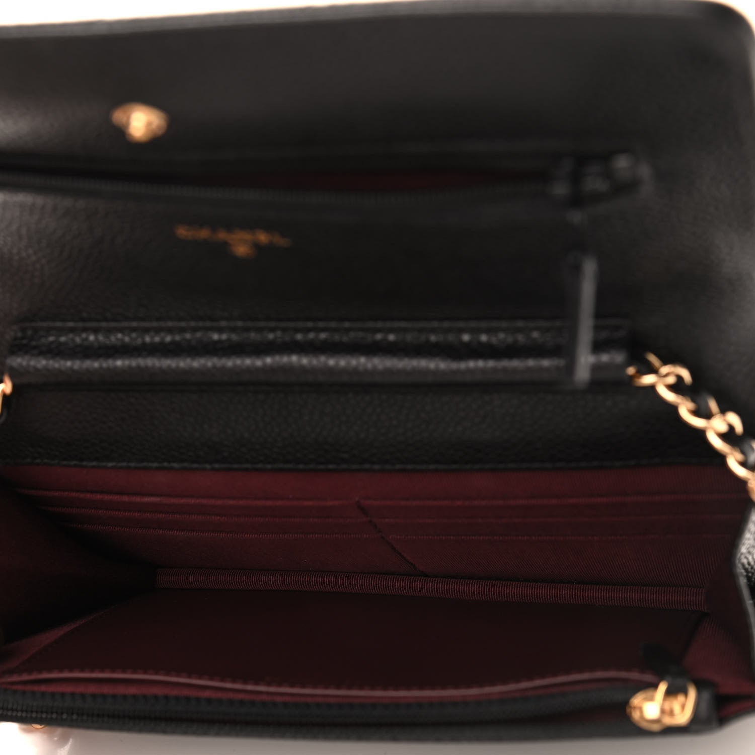 Chanel Caviar Quilted Wallet On Chain WOC Black 5 of 10