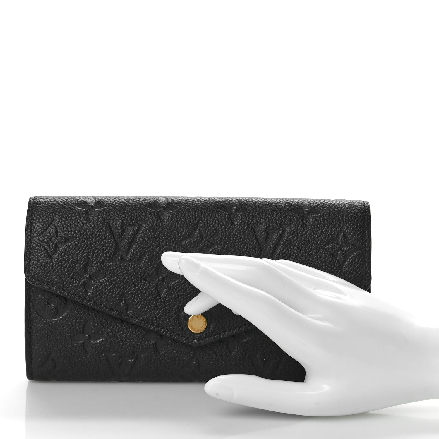Louis Vuitton Empreinte Sarah Wallet NM Black 2 of 8