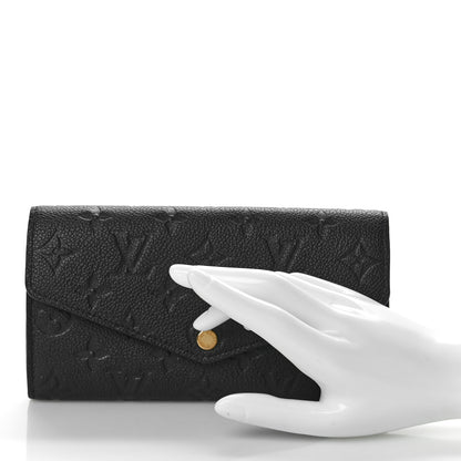 Louis Vuitton Empreinte Sarah Wallet NM Black 2 of 8