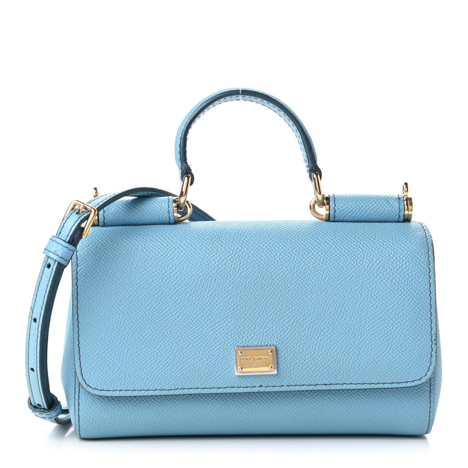 Dolce & Gabbana Dauphine Mini Miss Sicily Satchel Blue 1 of 12