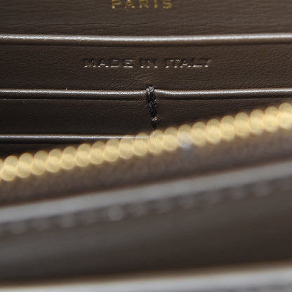 Saint Laurent Calfskin Monogram Sunset Chain Wallet Kaki Fonce 7 of 10