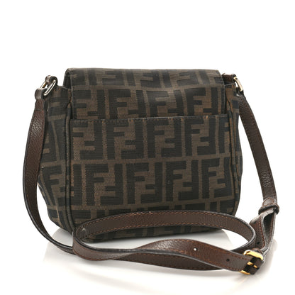 Fendi Zucca Vitello Artic Mini Messenger Bag Tobacco Castagna 2 of 13