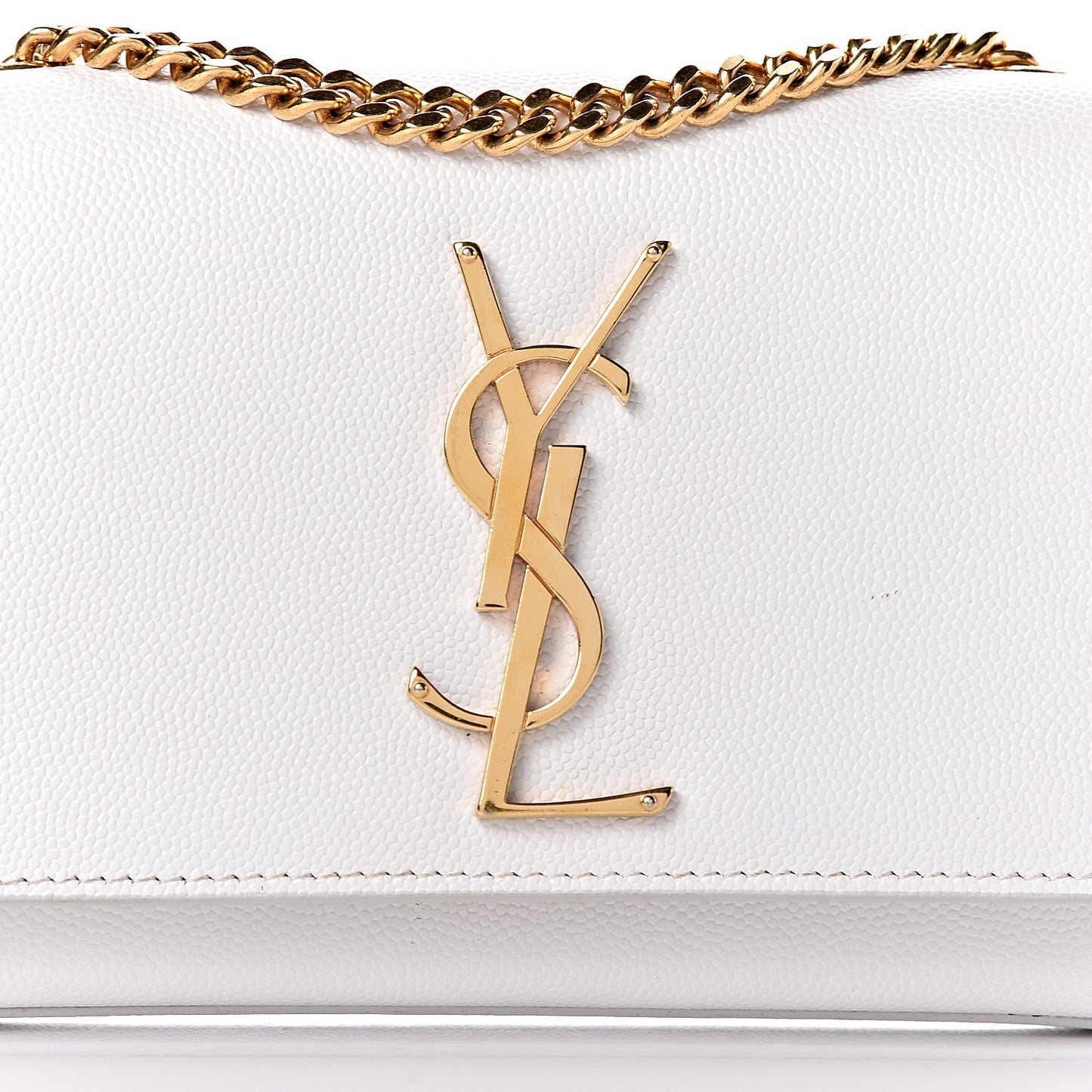 Grain De Poudre Small Monogram Kate Satchel Optical White