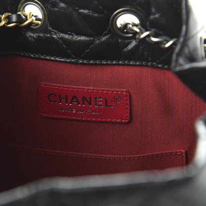 Chanel Aged Calfskin Quilted Small Gabrielle Backpack Black 7 of 11