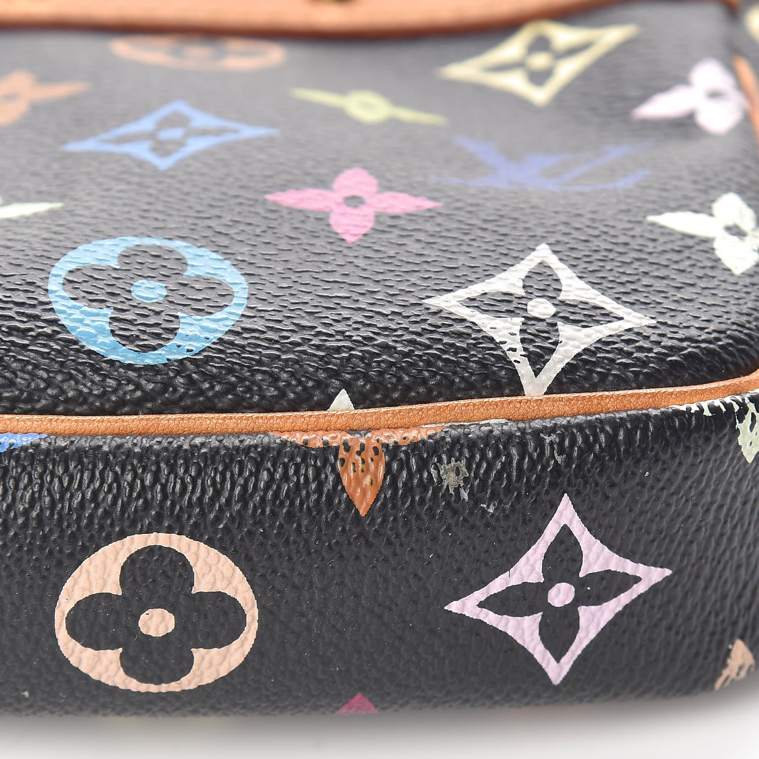 Louis Vuitton Monogram Multicolor Pochette Accessories Black 13 of 13