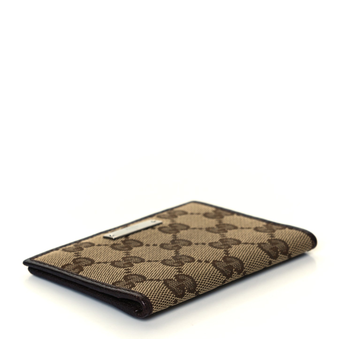 Monogram Card Case Flap Dark Brown