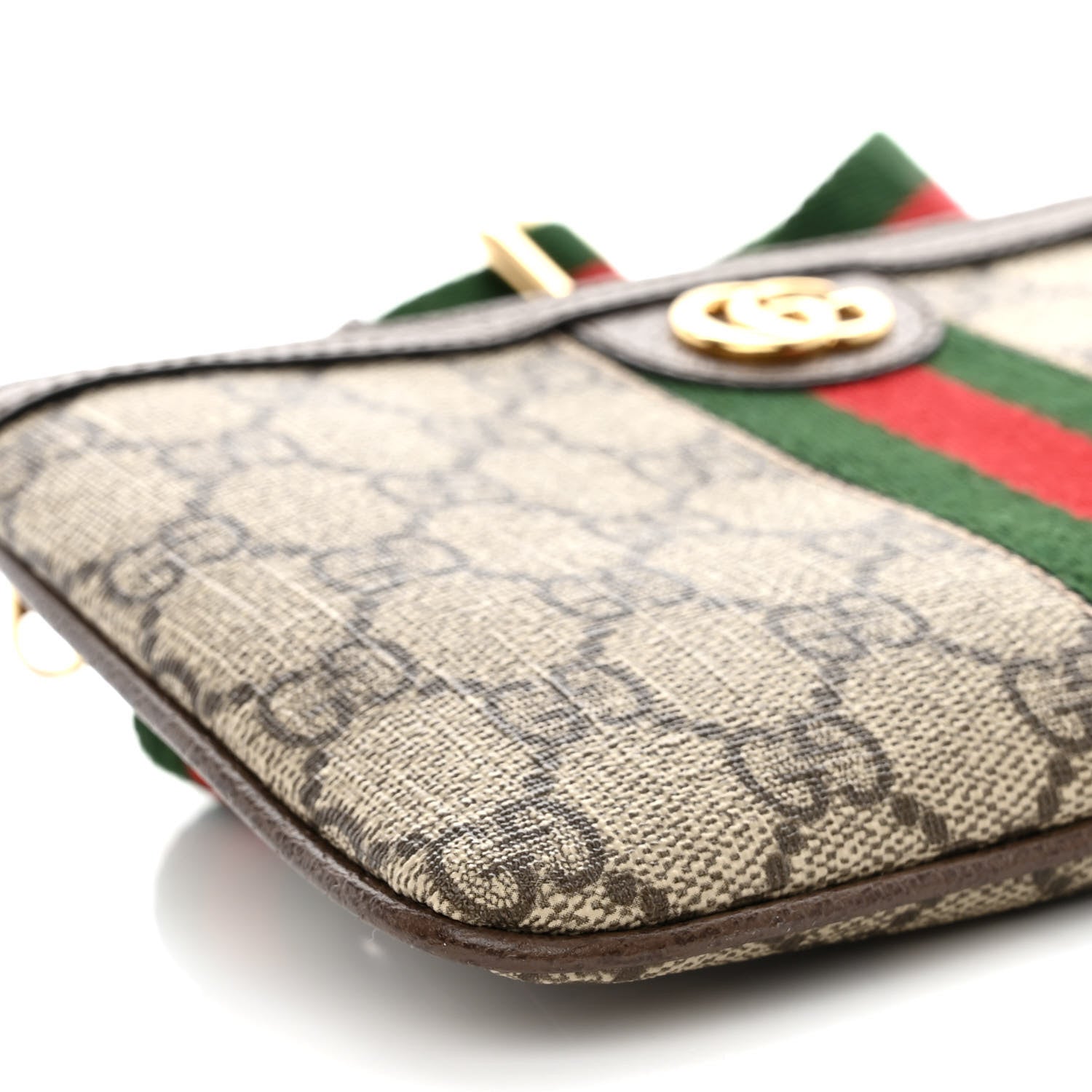 Gucci GG Supreme Monogram Web Ophidia Utility Belt Bag 75 30 Beige Ebony New Acero 12 of 14