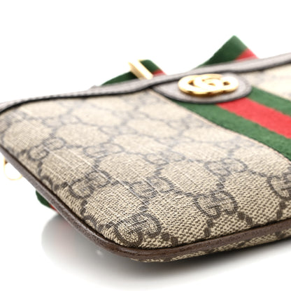 Gucci GG Supreme Monogram Web Ophidia Utility Belt Bag 75 30 Beige Ebony New Acero 12 of 14