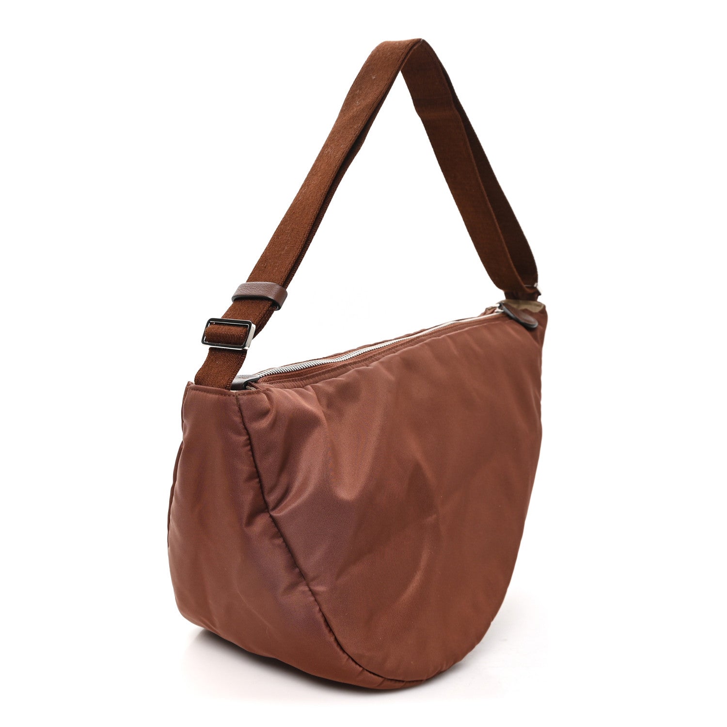 The Row Nylon Slouchy Banana Two Bag Umber 3 of 10