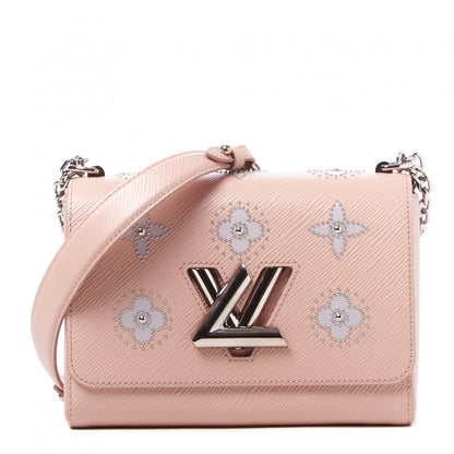 Louis Vuitton Epi Mechanical Flowers Twist Shoulder Bag MM Rose Ballerine 1 of 8