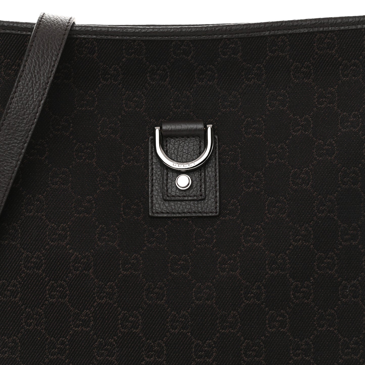 Denim Monogram Abbey Messenger Bag Dark Brown