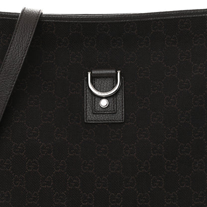 Gucci Denim Monogram Abbey Messenger Bag Dark Brown 7 of 10