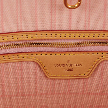 Louis Vuitton Damier Azur Neo Neverfull MM Rose Ballerine 7 of 9