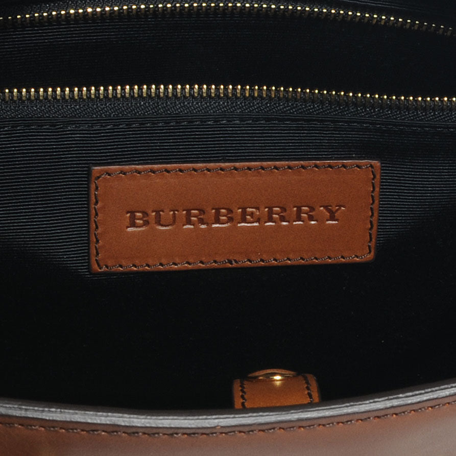 Burberry Sartorial Leather Briefcase Brown Ochre 6 of 8