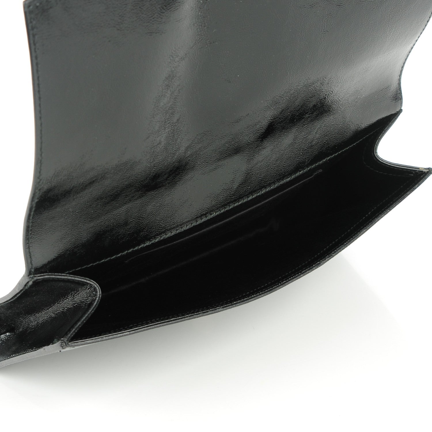 Saint Laurent Patent Monogram Large Belle De Jour Clutch Black 5 of 7