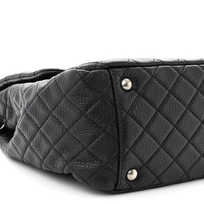 Chanel Calfskin Quilted XXL Travel Flap Bag Black 10 of 11