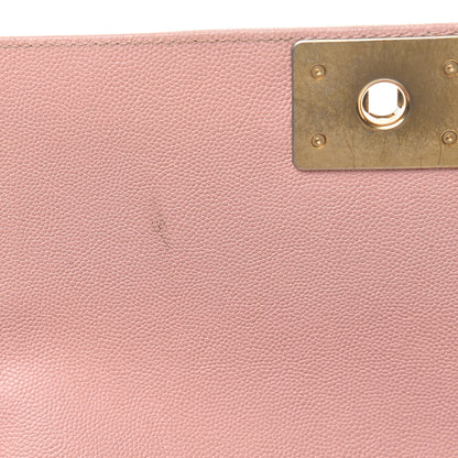 Chanel Caviar Quilted Medium Boy Flap Pink 13 of 15