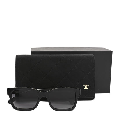Chanel Acetate Square Sunglasses 5417 Black 7 of 7