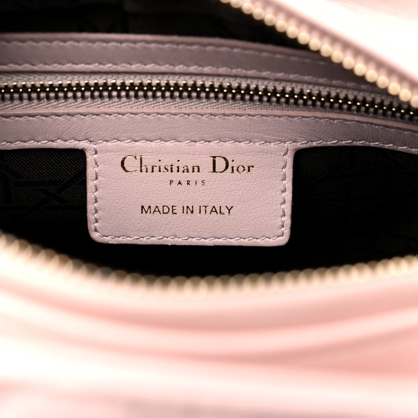 Lambskin Cannage Medium Lady Dior Light Pink