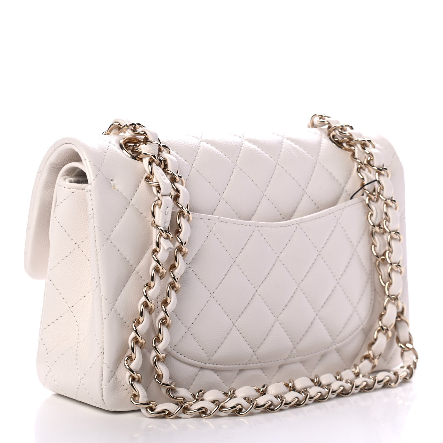Chanel Caviar Quilted Small Double Flap White 2 of 4