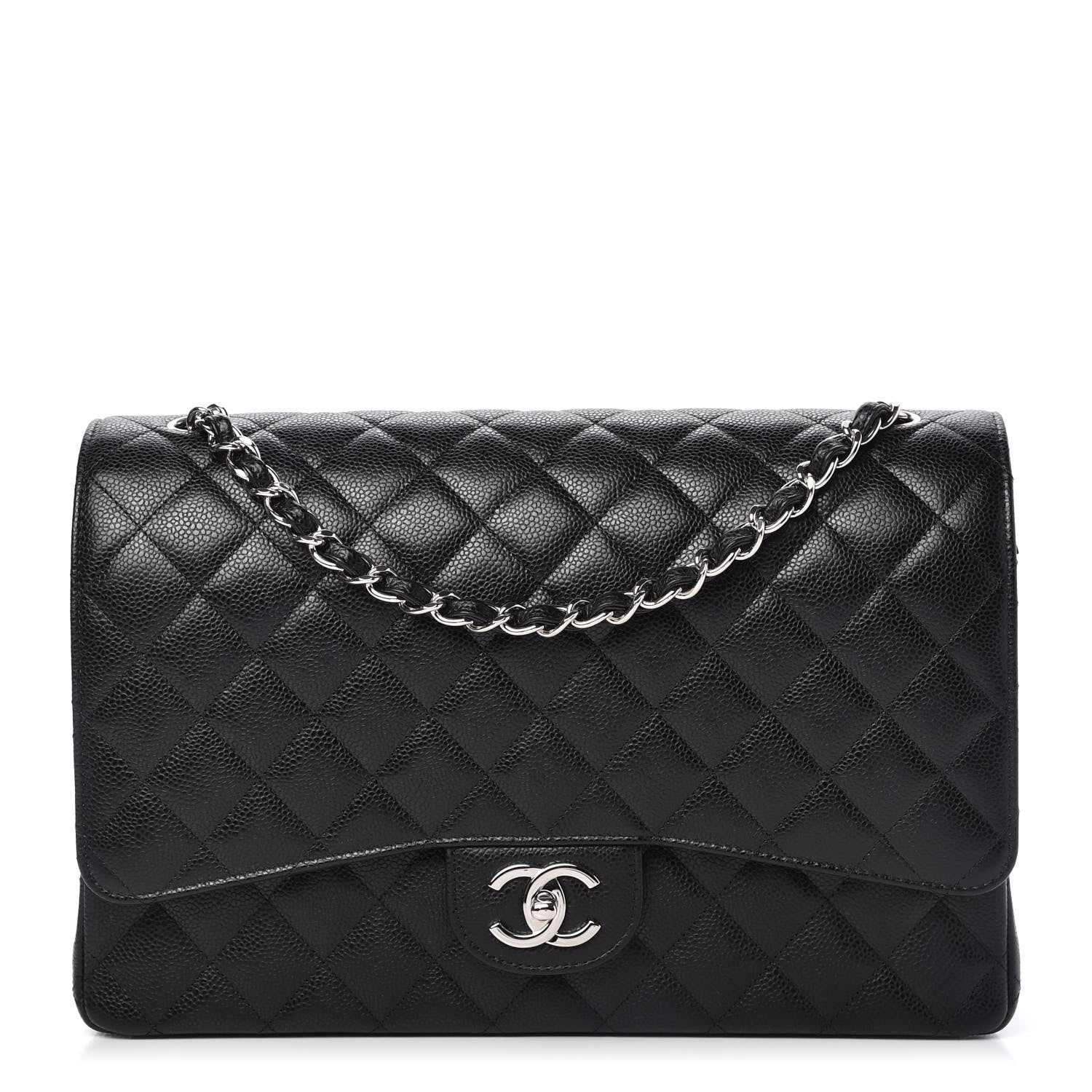 Chanel Caviar Quilted Maxi Double Flap Black 1 of 11