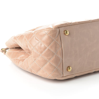 Chanel Aged Glazed Calfskin Quilted Small Daily Walk Flap Beige 6 of 10
