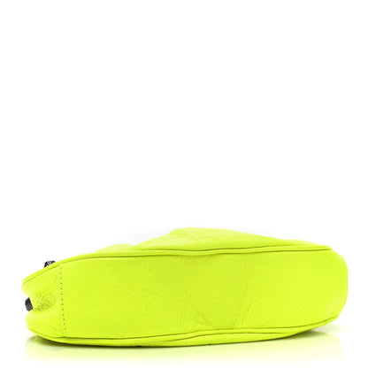 Balenciaga Agneau Arena Le Cagole Chain Shoulder Bag XS Fluo Yellow 4 of 9