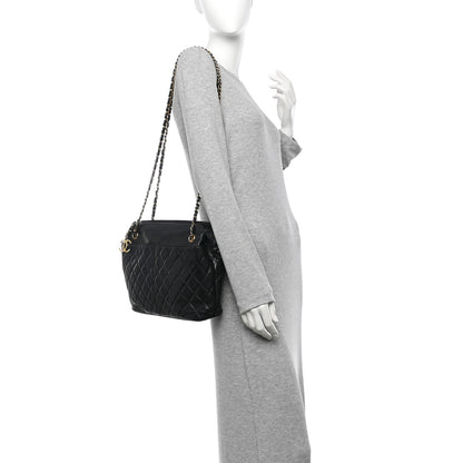 Chanel Lambskin Quilted Shoulder Bag Black 2 of 10