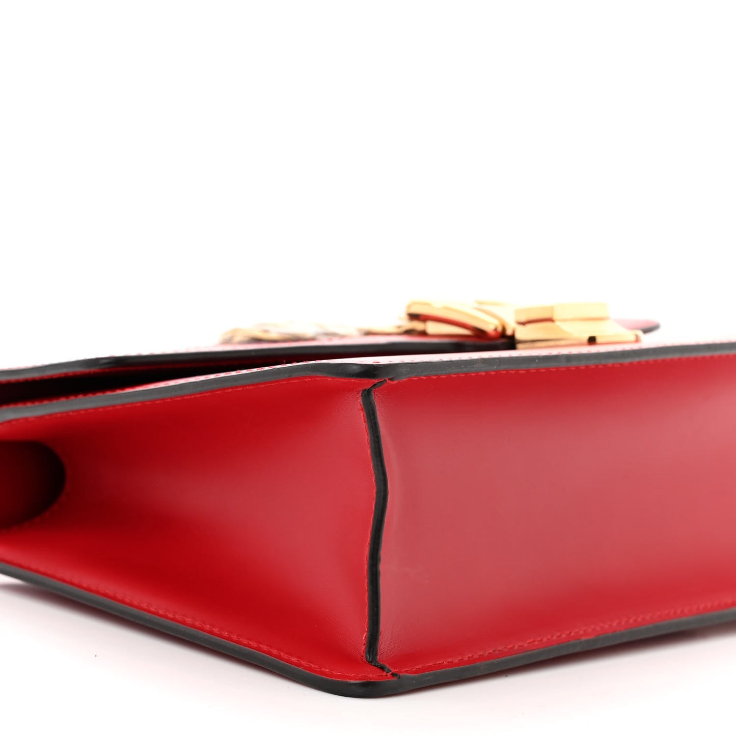 Calfskin Small Sylvie Shoulder Bag Hibiscus Red