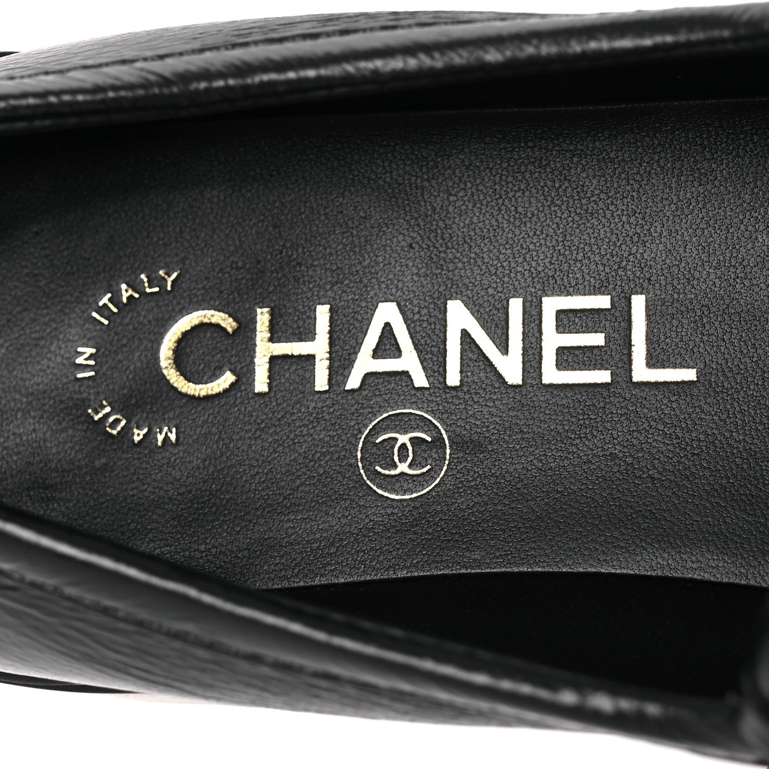 Chanel Crumpled Lambskin Quilted CC Turnlock Loafers 37 Black 9 of 11