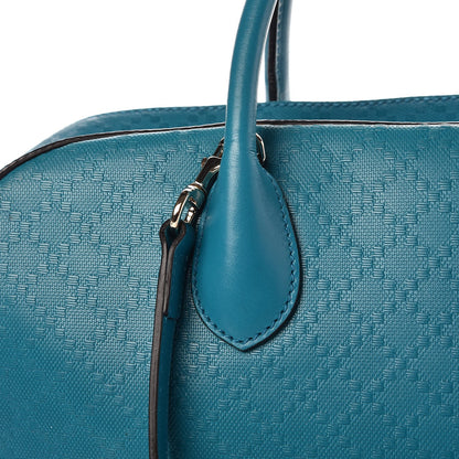 Gucci Calfskin Bright Diamante Top Handle Bag Deep Cobalt 15 of 21