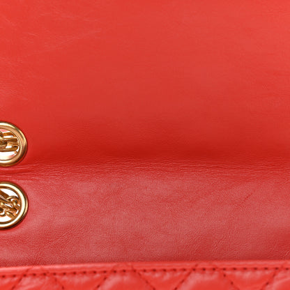 Chanel Aged Calfskin Quilted 2.55 Reissue Mini Flap Red 10 of 10