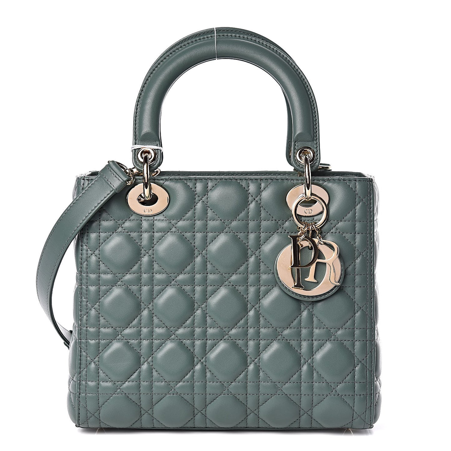 Lambskin Cannage Medium Lady Dior Orage