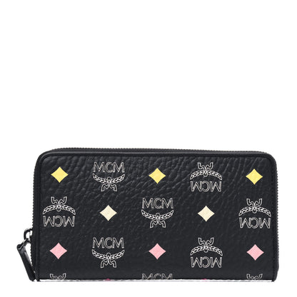 MCM Skyoptic Visetos Large Zip Around Wallet Black 1 of 4