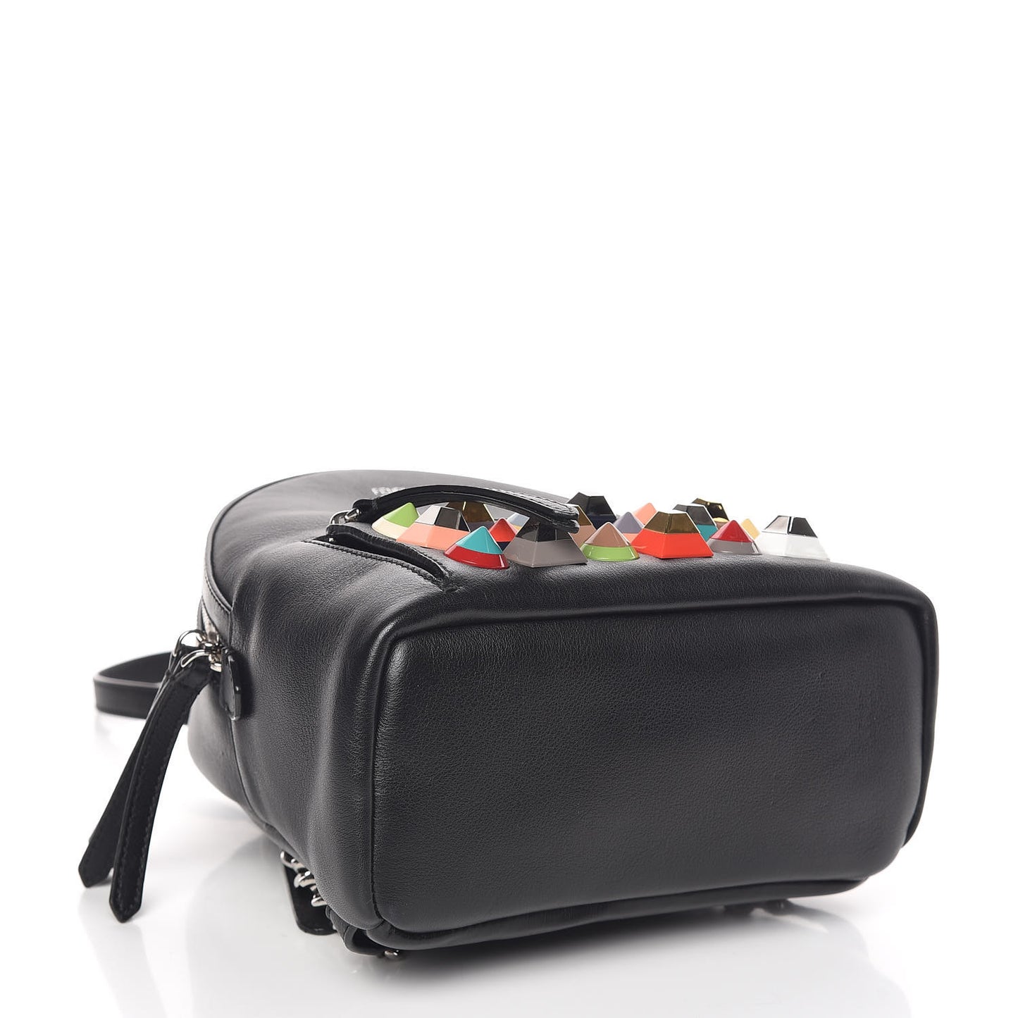 Vitello Dolce Studded Mini Backpack Black Multicolor