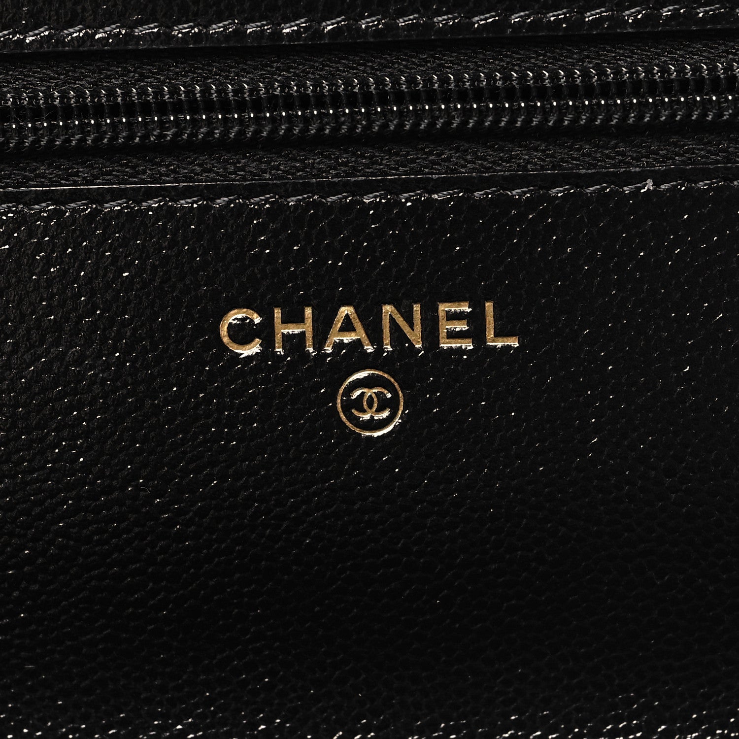 Chanel Caviar Quilted Studded CC Wallet on Chain WOC Black 6 of 12