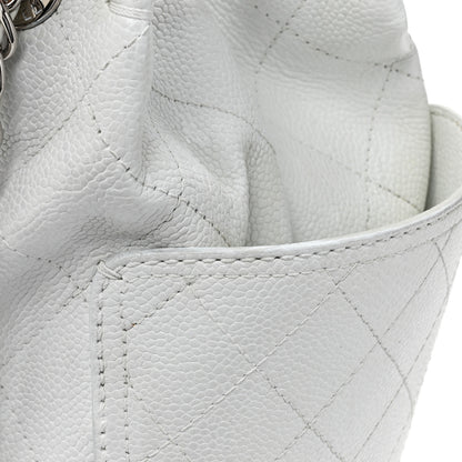 Chanel Grained Calfskin CC Pocket Tote White 12 of 17