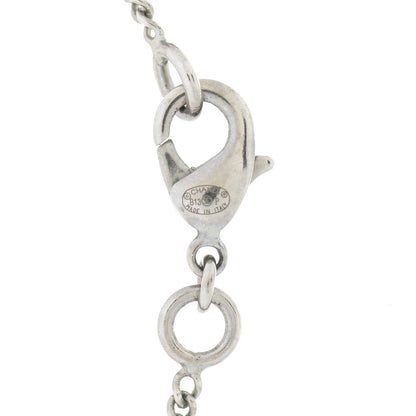 Chanel Baguette Crystal Pearl CC Lariat Necklace Silver 6 of 6