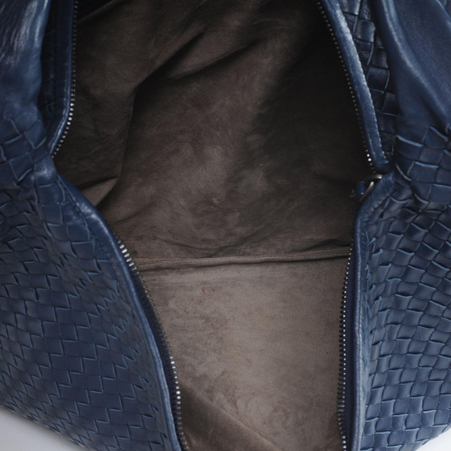 Nappa Intrecciato Maxi Veneta Hobo Navy Blue