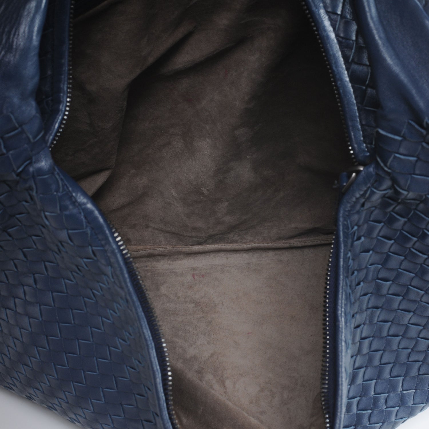 Bottega Veneta Nappa Intrecciato Maxi Veneta Hobo Navy Blue 6 of 11